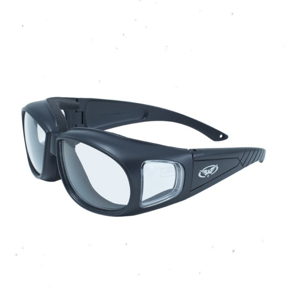 Z87 Motorcycle Glasses Clear Lens Over Biker